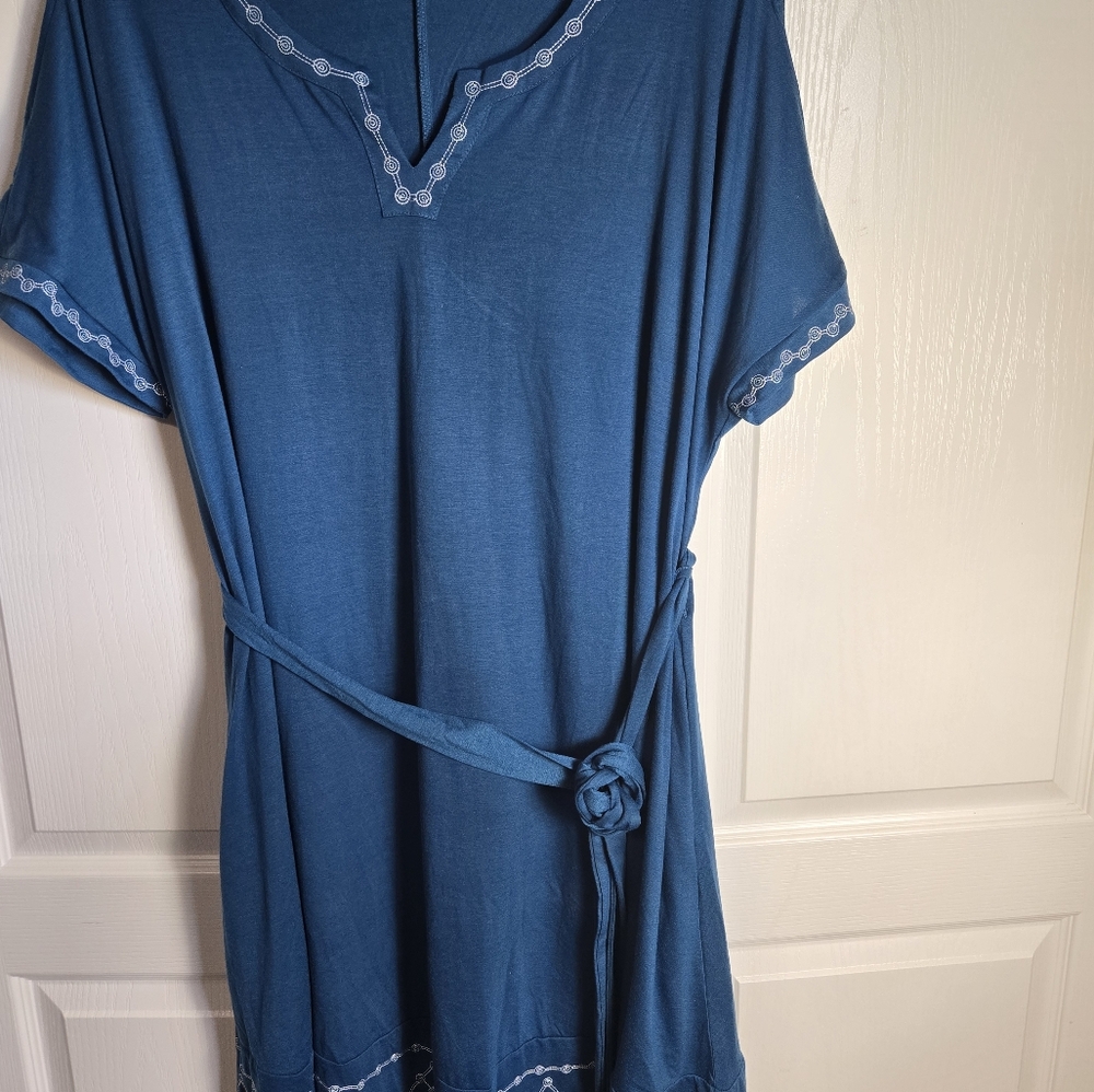 BloomChic Blue Midi Dress